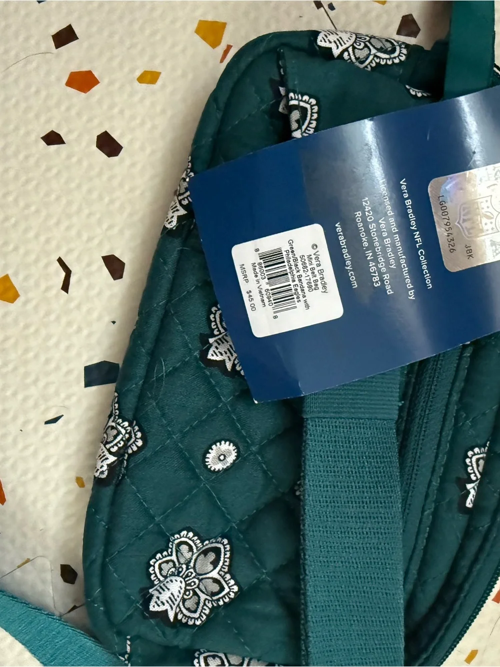 Philadelphia Eagles Vera Bradley NFL Quilted Sling Bag
